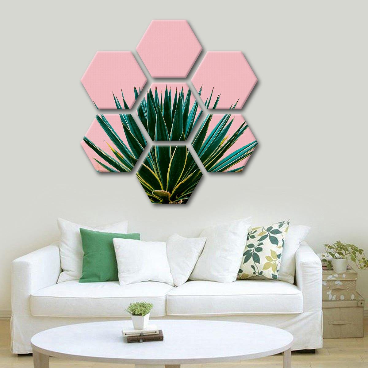 Pastel Tropics Multi Panel Canvas Wall Art