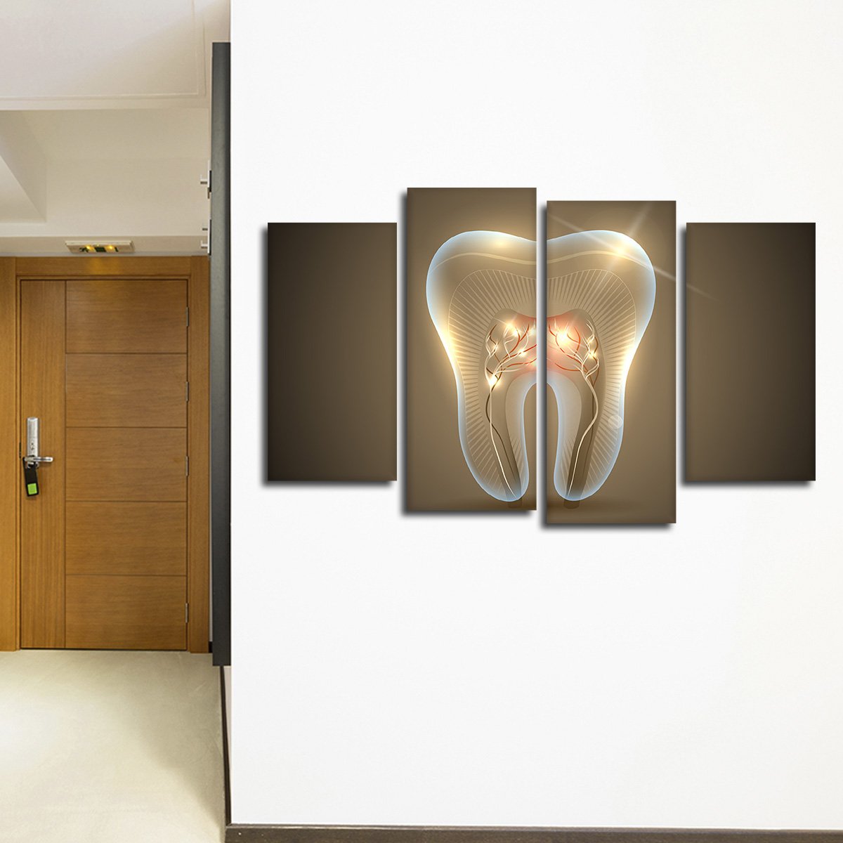 Pearly Whites Multi Panel Canvas Wall Art