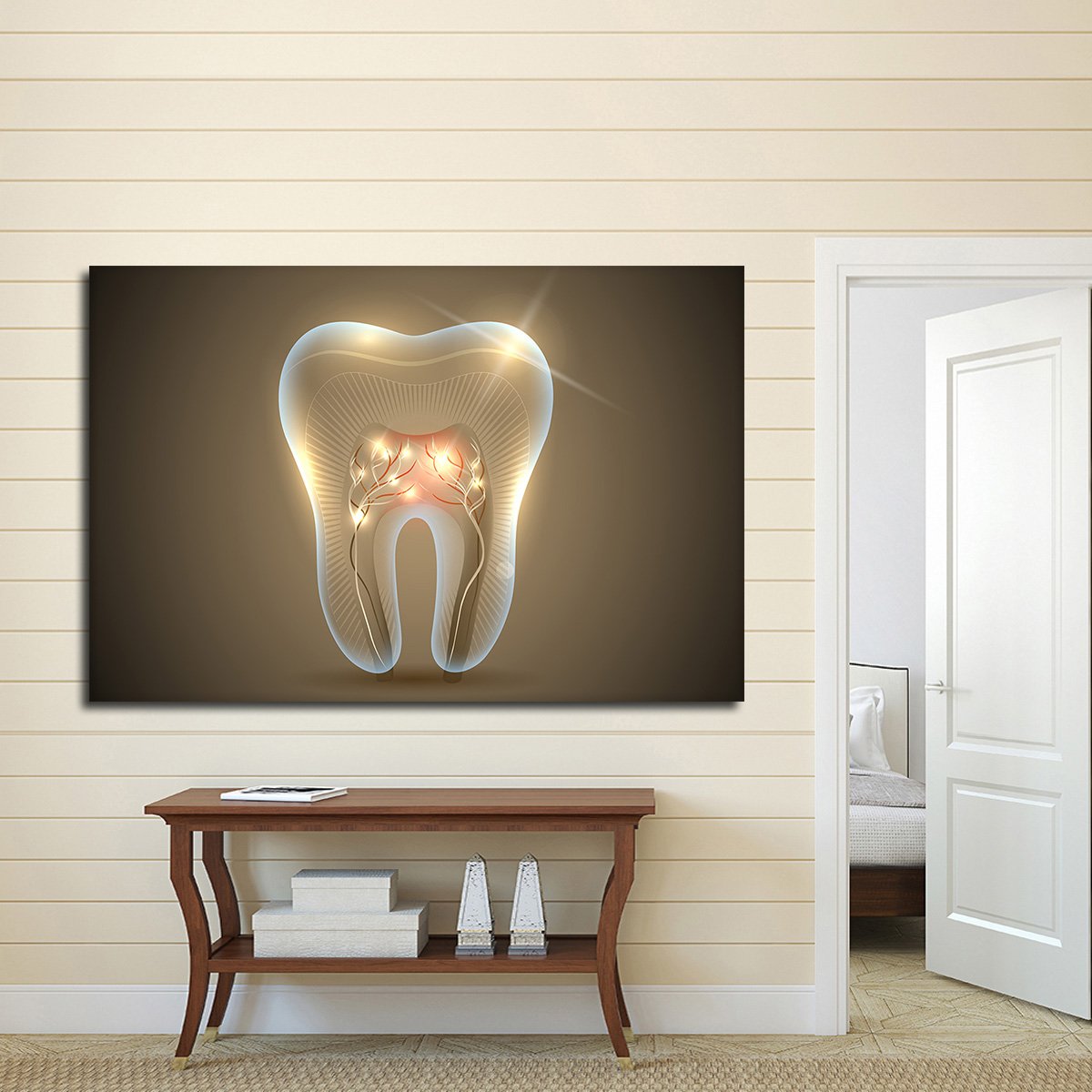 Pearly Whites Multi Panel Canvas Wall Art