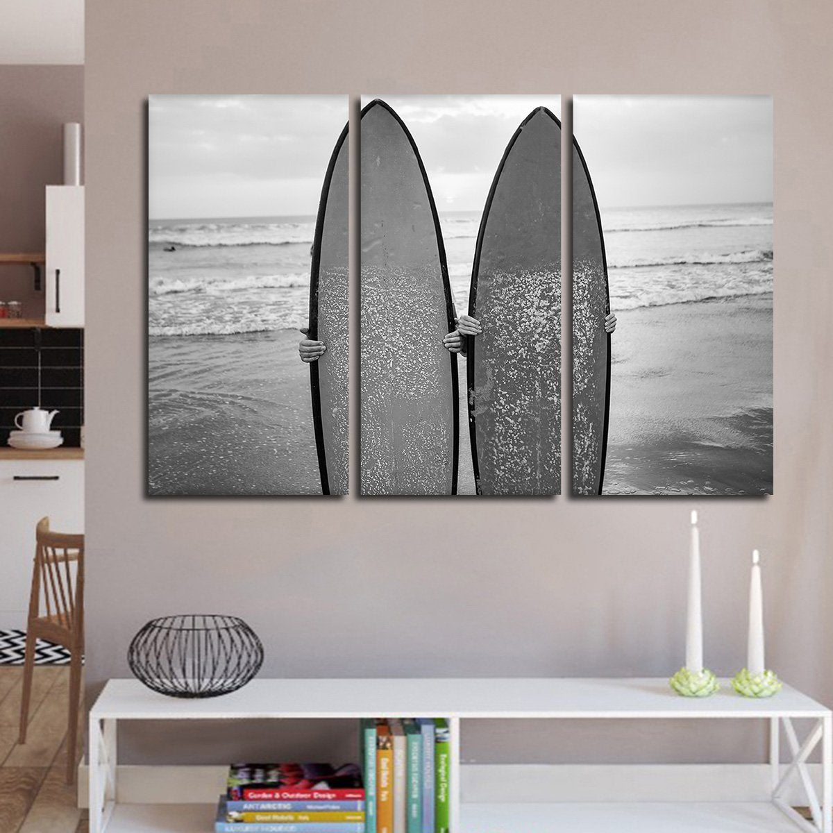 Perfect Surf Day Multi Panel Canvas Wall Art