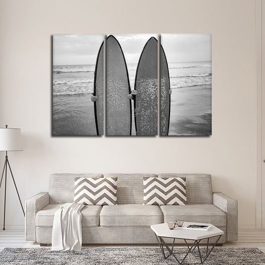 Perfect Surf Day Multi Panel Canvas Wall Art