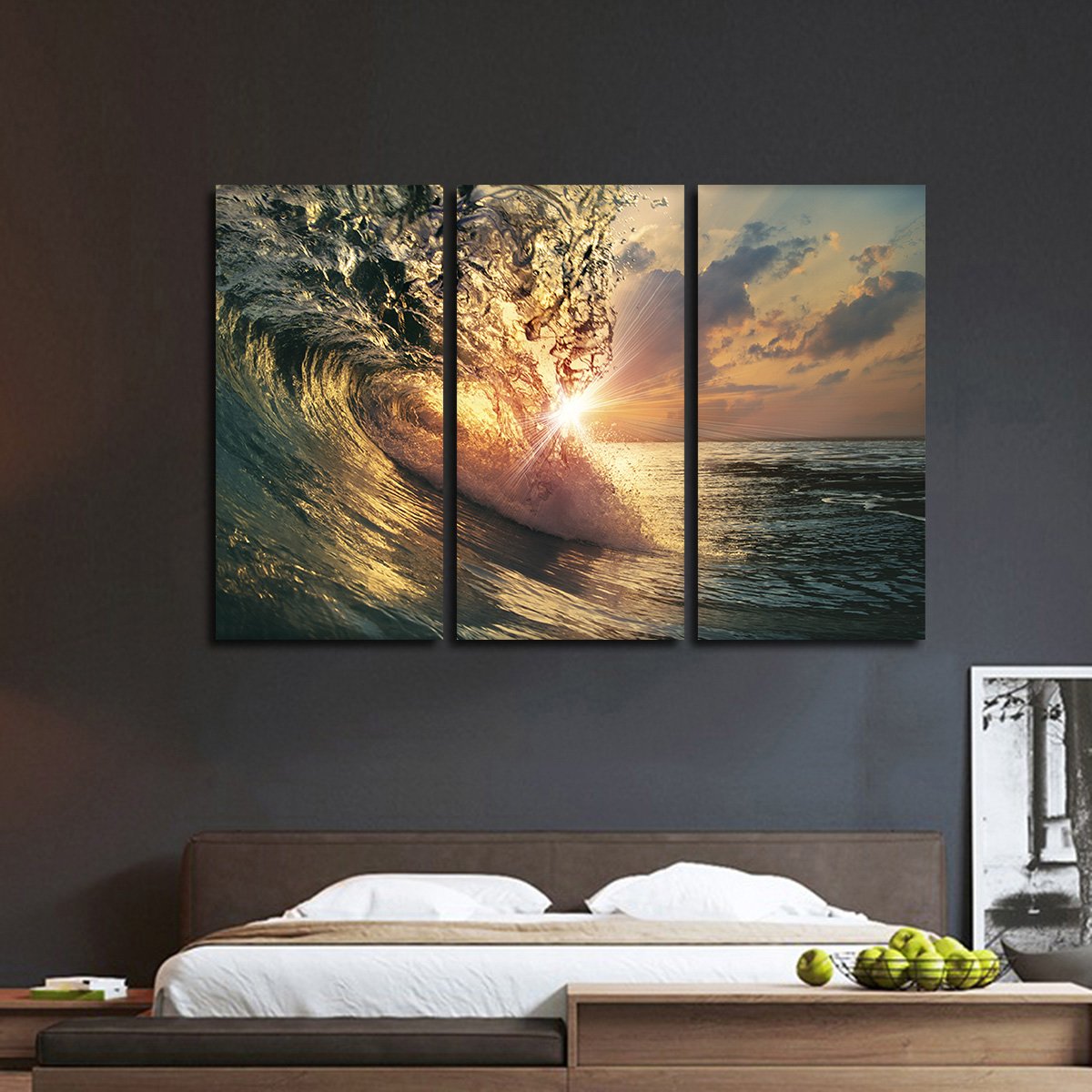 Perfect Wave Multi Panel Canvas Wall Art