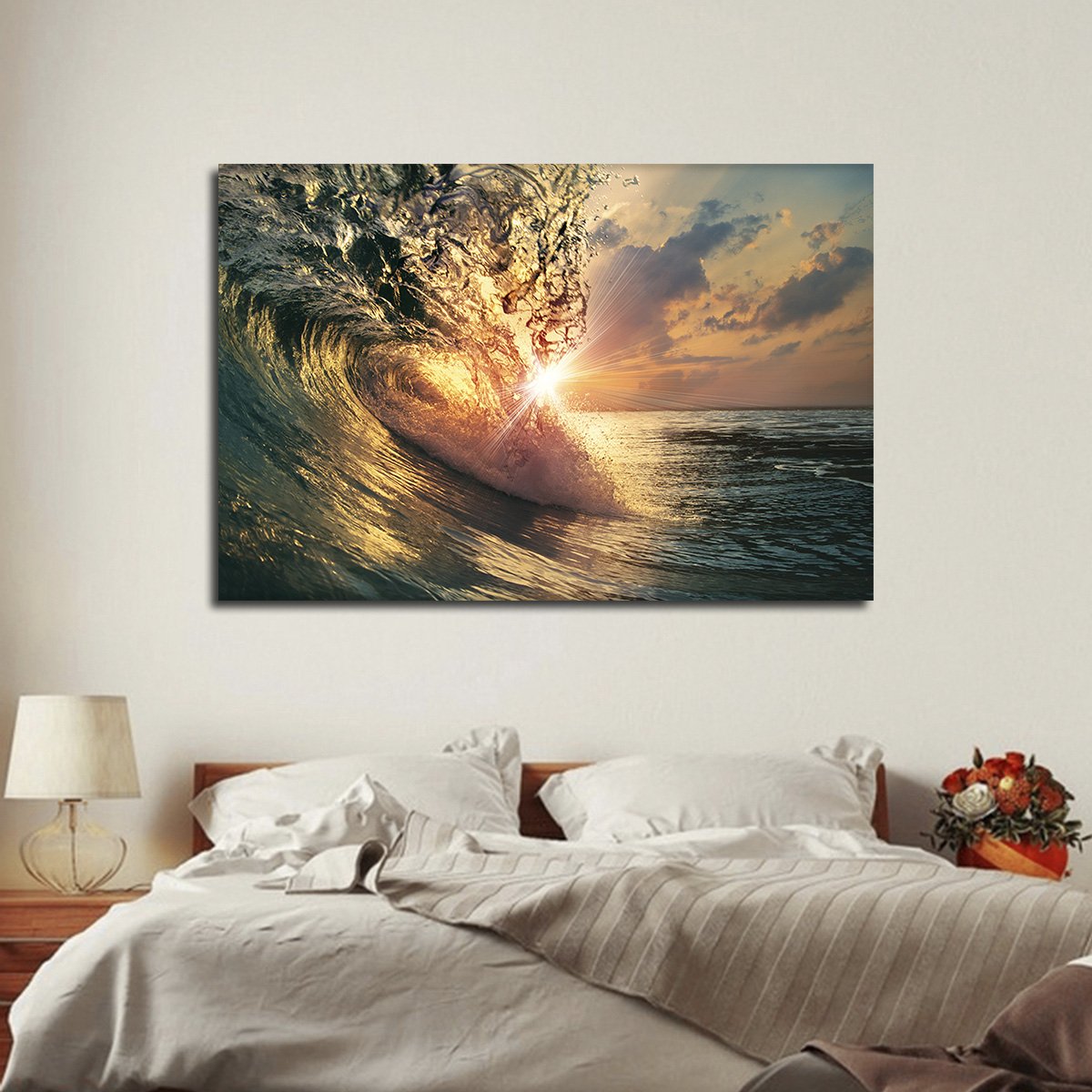 Perfect Wave Multi Panel Canvas Wall Art