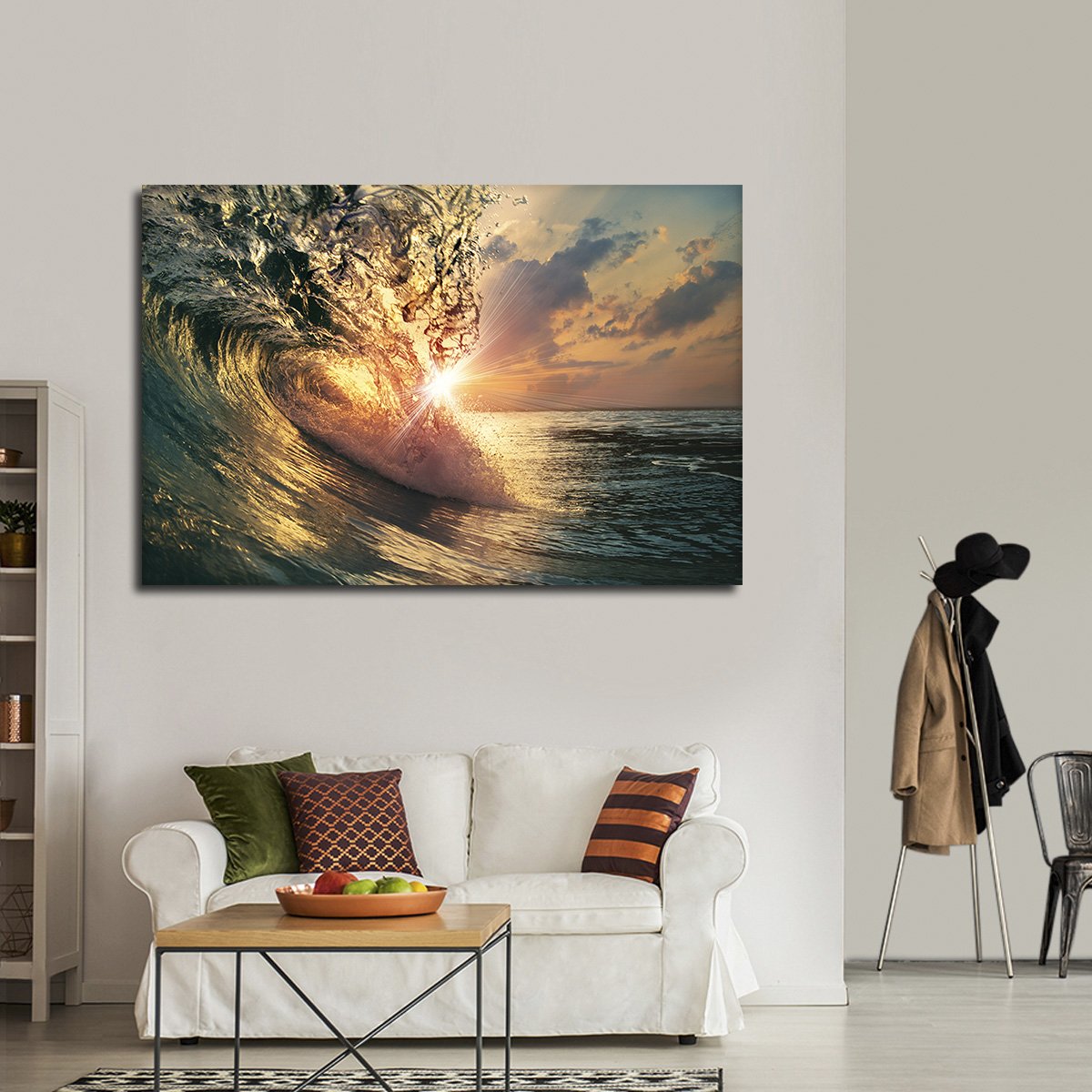Perfect Wave Multi Panel Canvas Wall Art