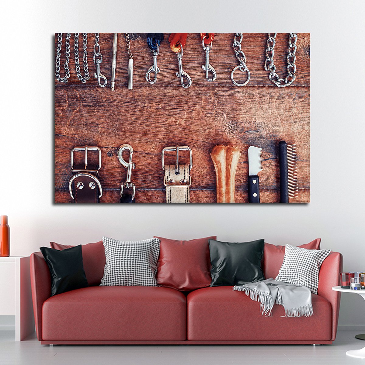 Pet Accessories Multi Panel Canvas Wall Art