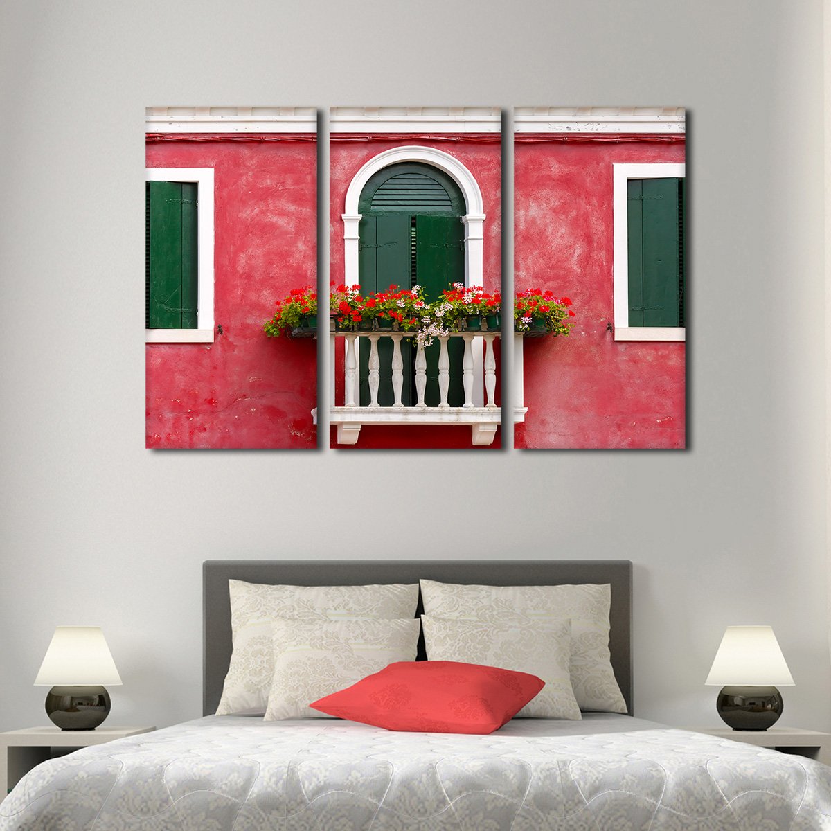 Picturesque Balcony Multi Panel Canvas Wall Art
