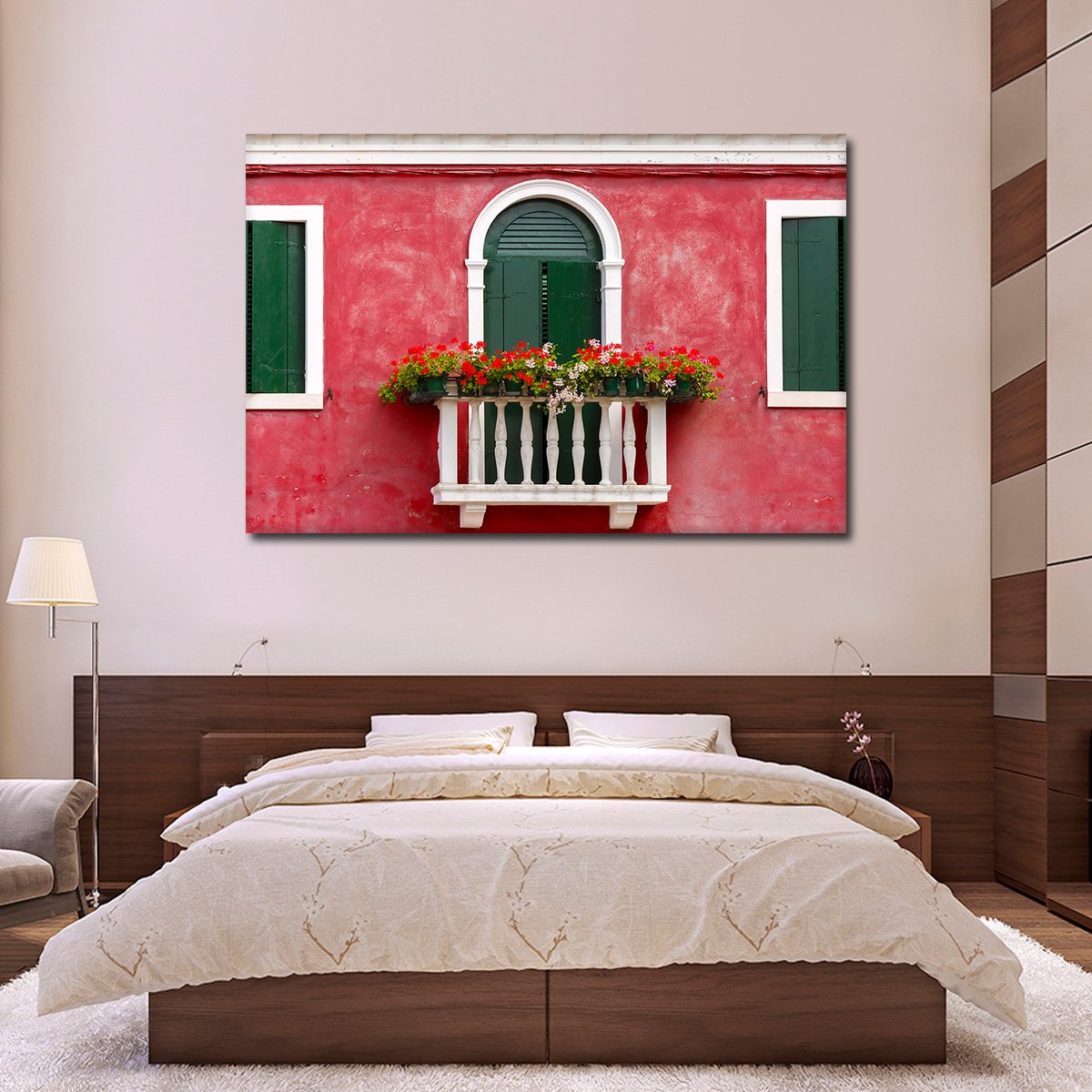 Picturesque Balcony Multi Panel Canvas Wall Art