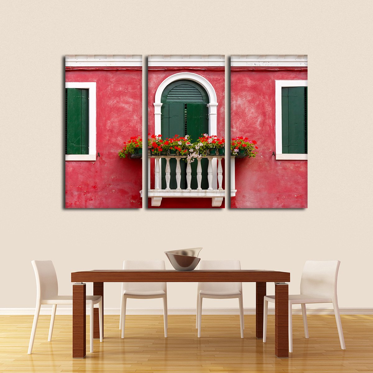 Picturesque Balcony Multi Panel Canvas Wall Art