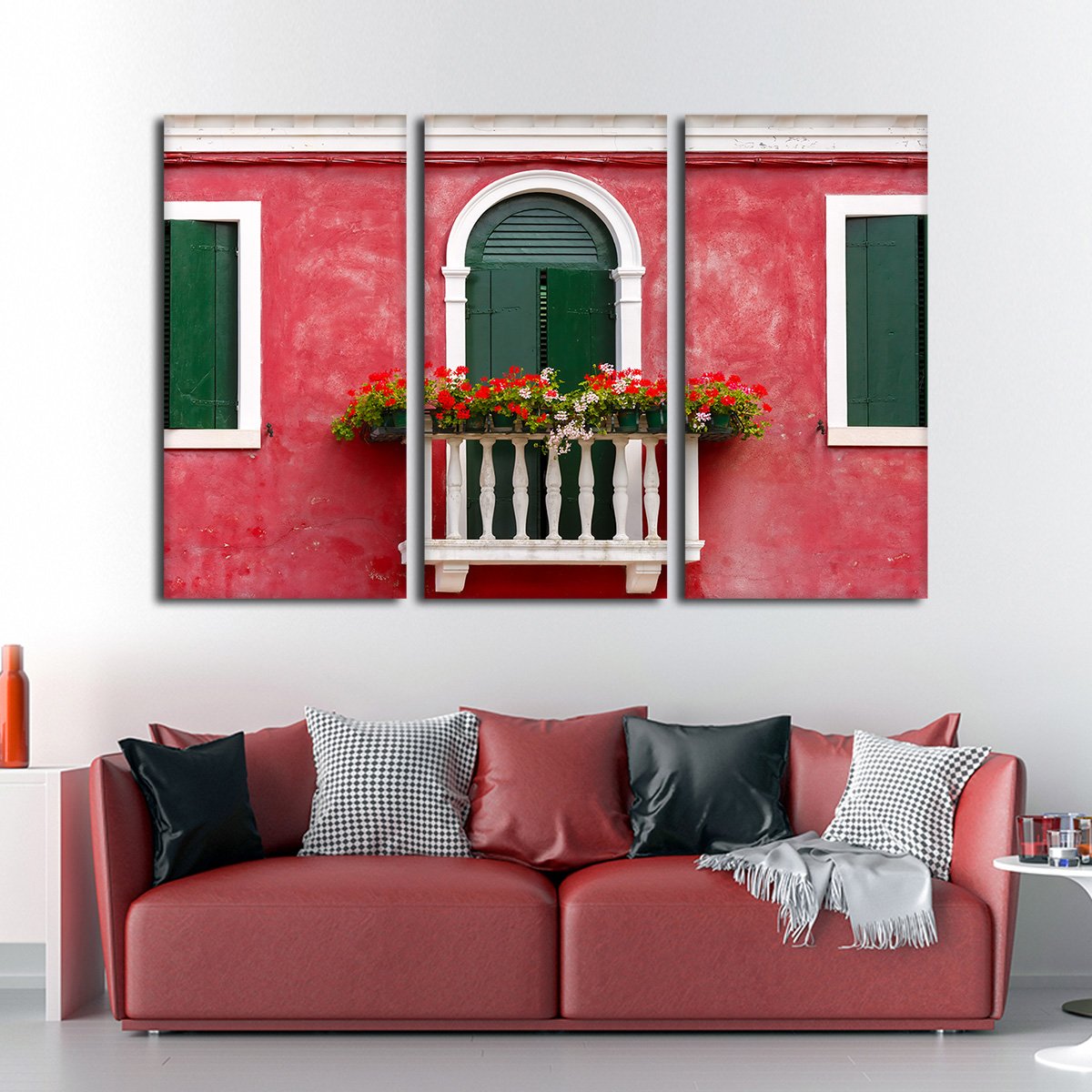 Picturesque Balcony Multi Panel Canvas Wall Art