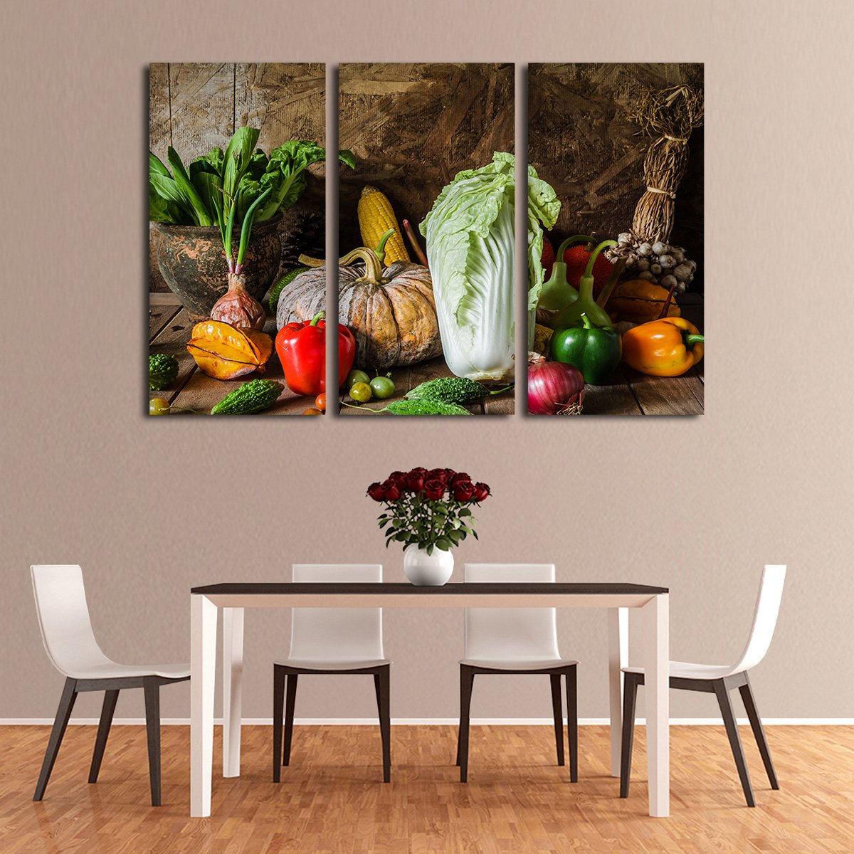 Plant Based Multi Panel Canvas Wall Art
