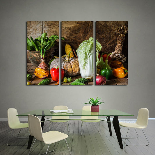 Plant Based Multi Panel Canvas Wall Art