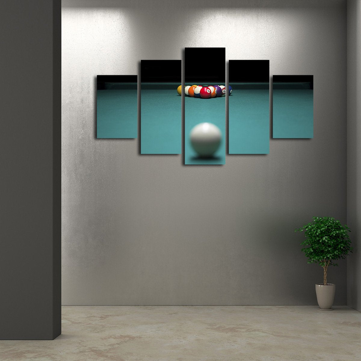 Play Pool Multi Panel Canvas Wall Art