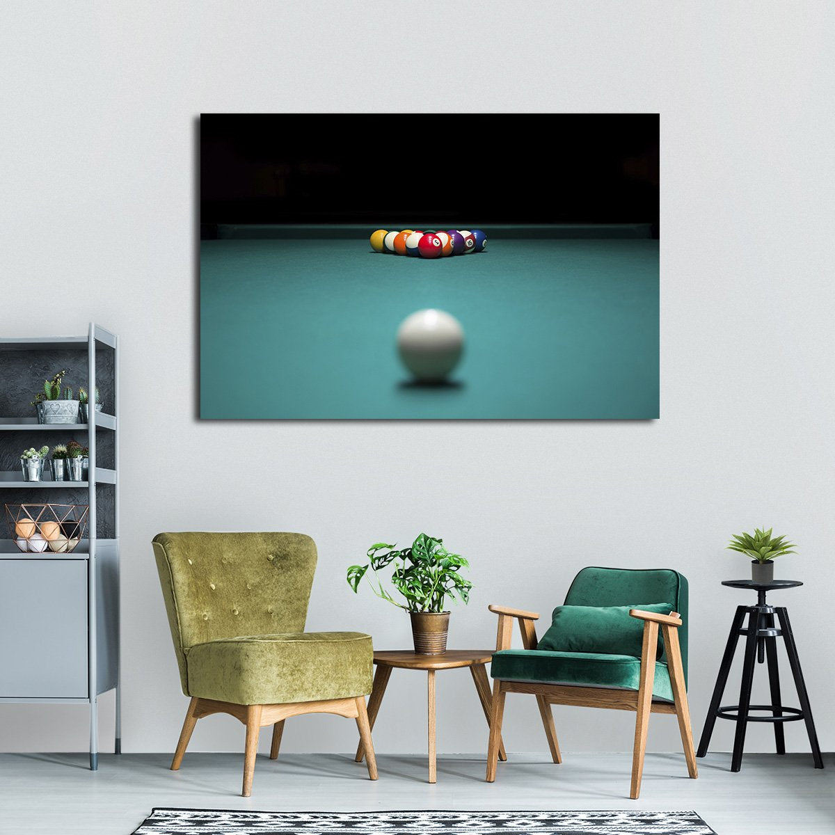Play Pool Multi Panel Canvas Wall Art