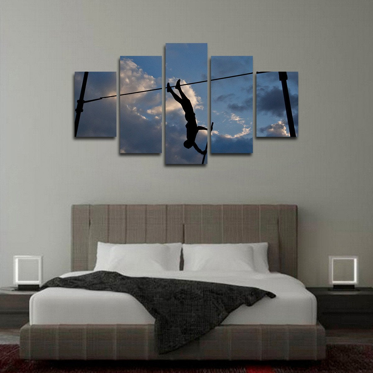 Pole Vault Multi Panel Canvas Wall Art