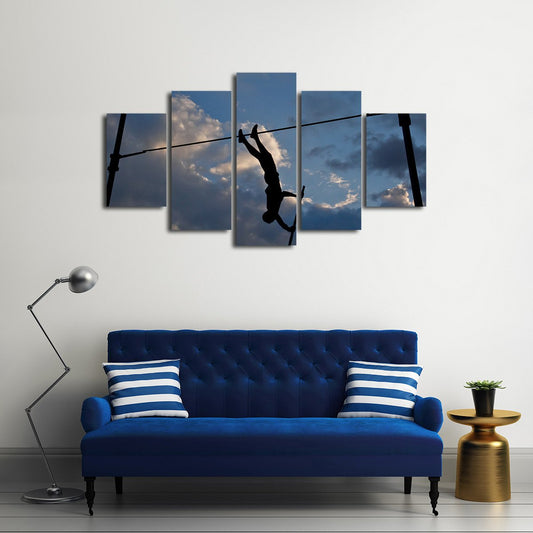 Pole Vault Multi Panel Canvas Wall Art
