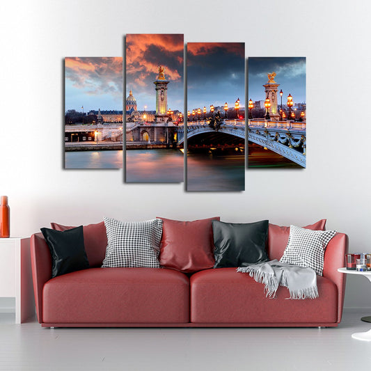 Pont Alexandre Multi Panel Canvas Wall Art