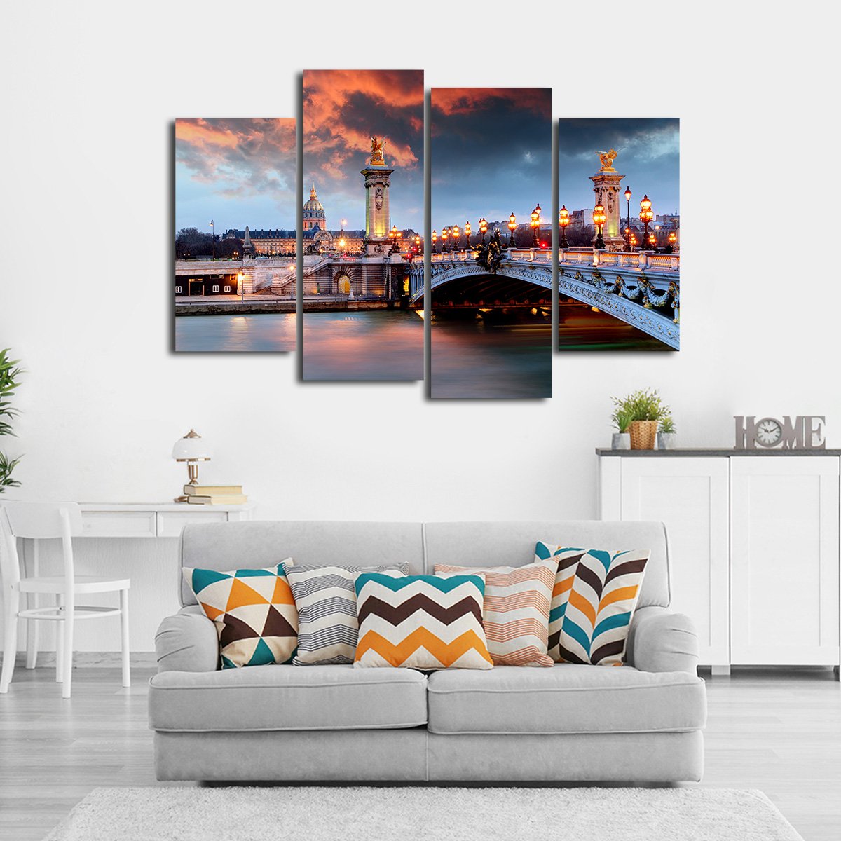 Pont Alexandre Multi Panel Canvas Wall Art