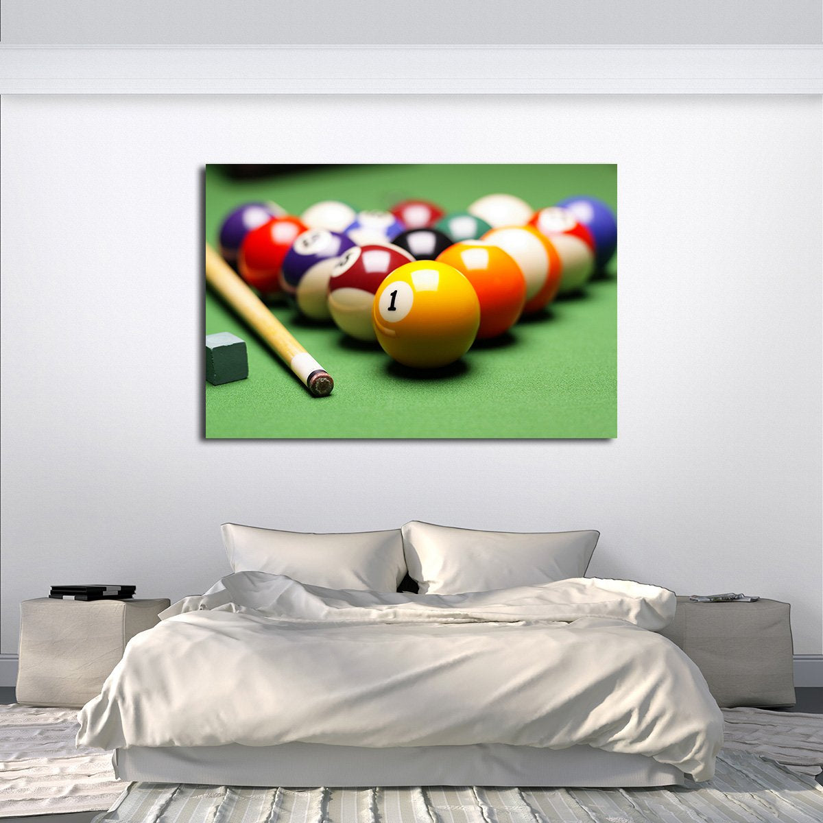 Pool Game Multi Panel Canvas Wall Art