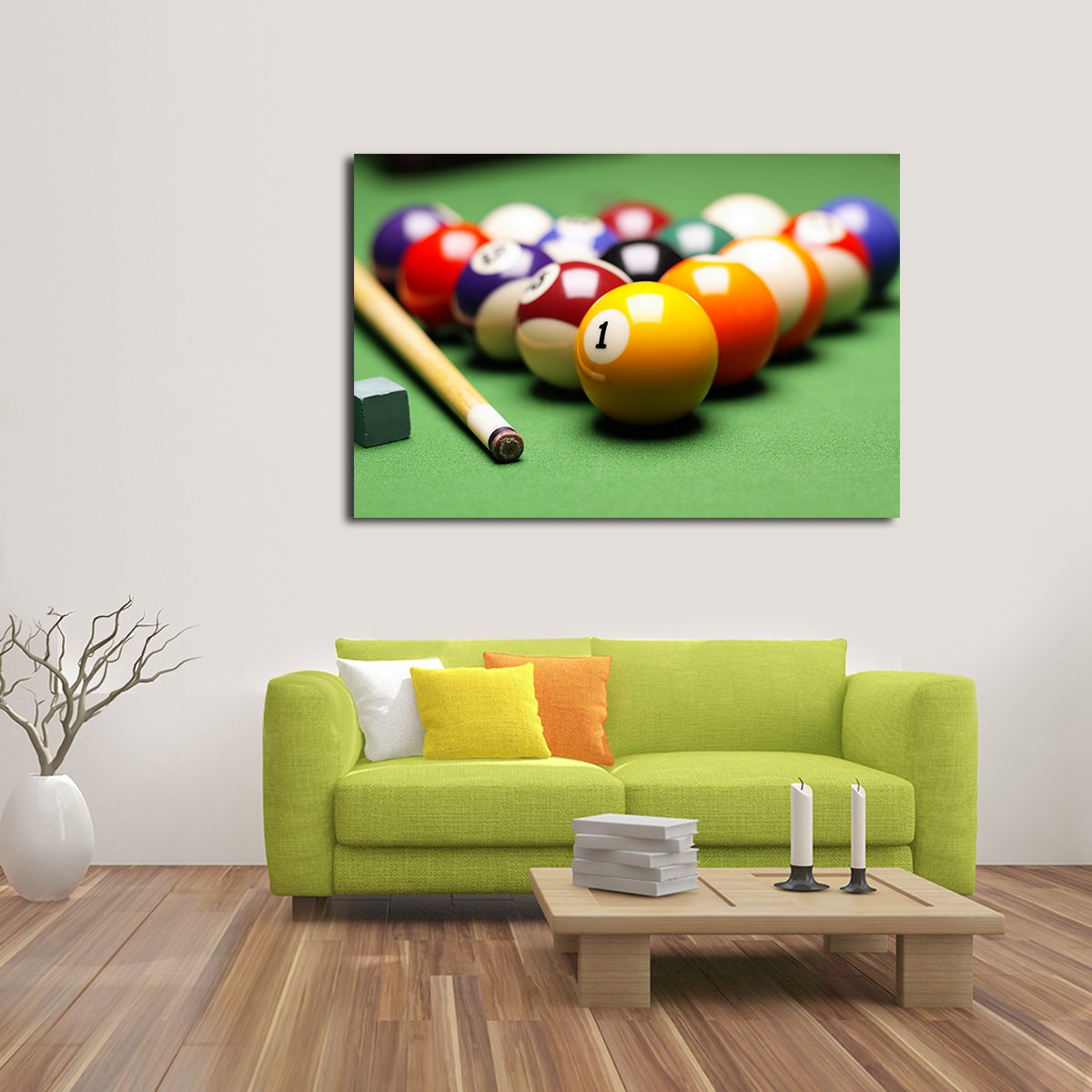 Pool Game Multi Panel Canvas Wall Art