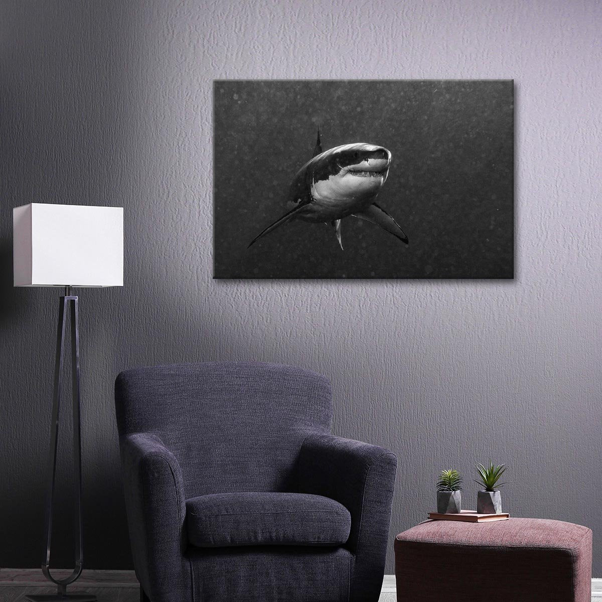 Predator Of The Sea Multi Panel Canvas Wall Art