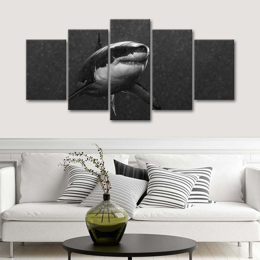 Predator Of The Sea Multi Panel Canvas Wall Art