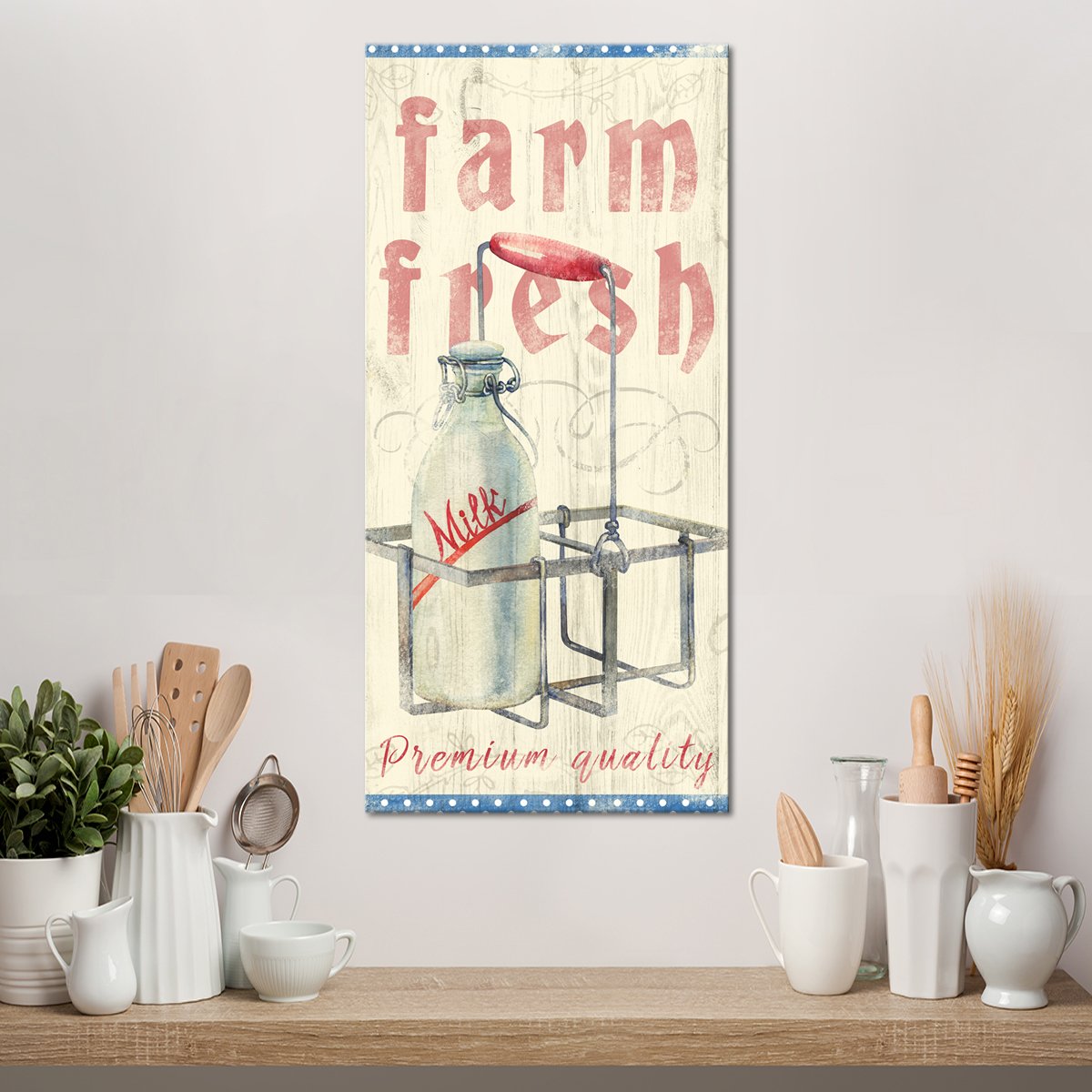 Premium Quality Milk Multi Panel Canvas Wall Art