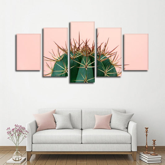 Prickly Cactus Multi Panel Canvas Wall Art