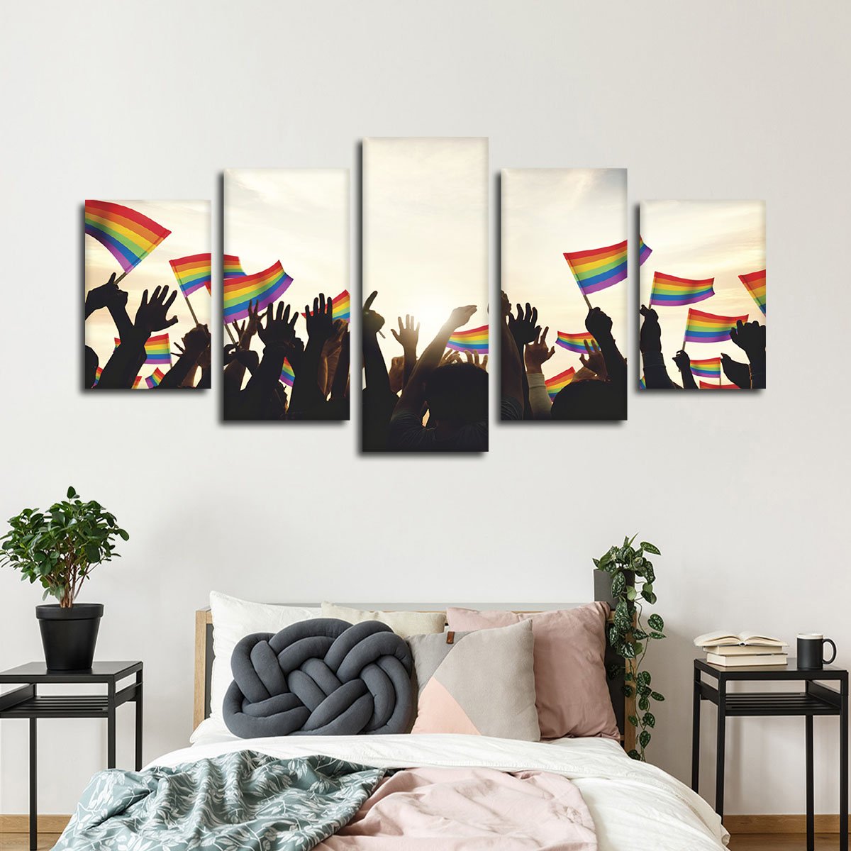 Pride Love Multi Panel Canvas Wall Art