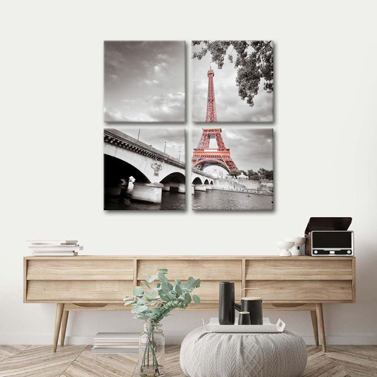 Pride Of Paris Pop Multi Panel Canvas Wall Art