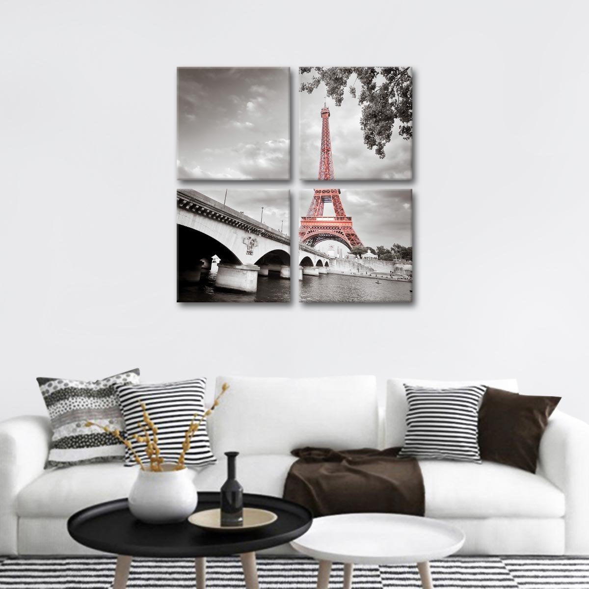Pride Of Paris Pop Multi Panel Canvas Wall Art