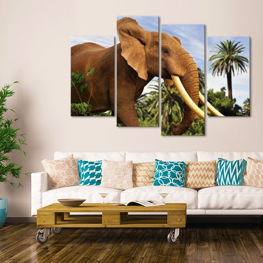 Prime Elephant Multi Panel Canvas Wall Art