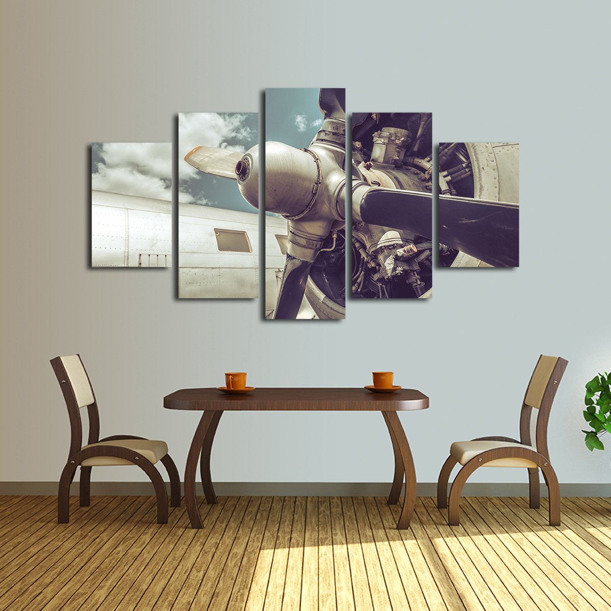 Propeller Close Up Multi Panel Canvas Wall Art