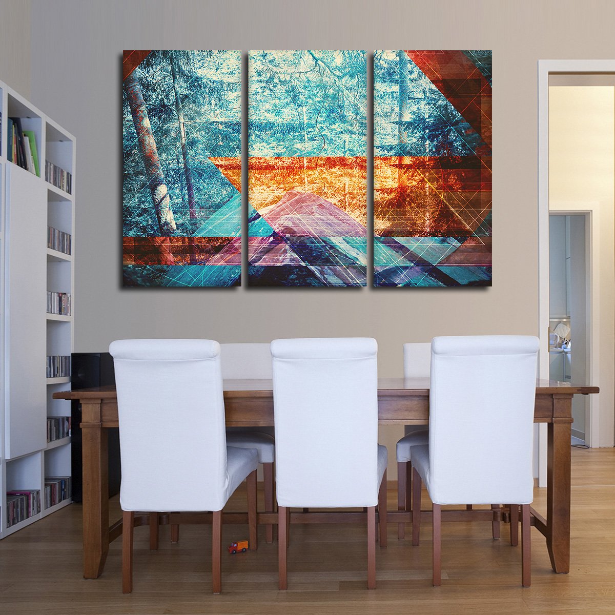 Psychedelic Forest Multi Panel Canvas Wall Art
