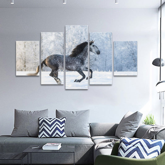 Purebred Horse Multi Panel Canvas Wall Art