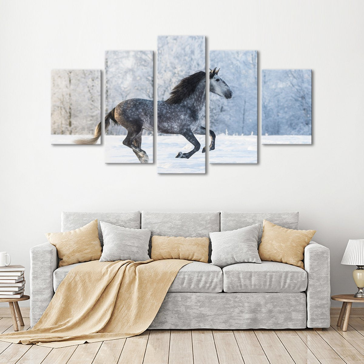 Purebred Horse Multi Panel Canvas Wall Art