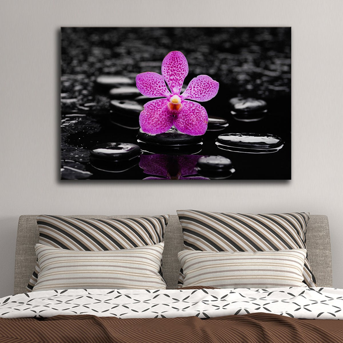 Purple Orchid Multi Panel Canvas Wall Art