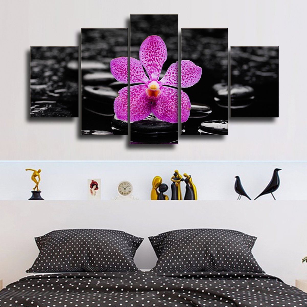 Purple Orchid Multi Panel Canvas Wall Art