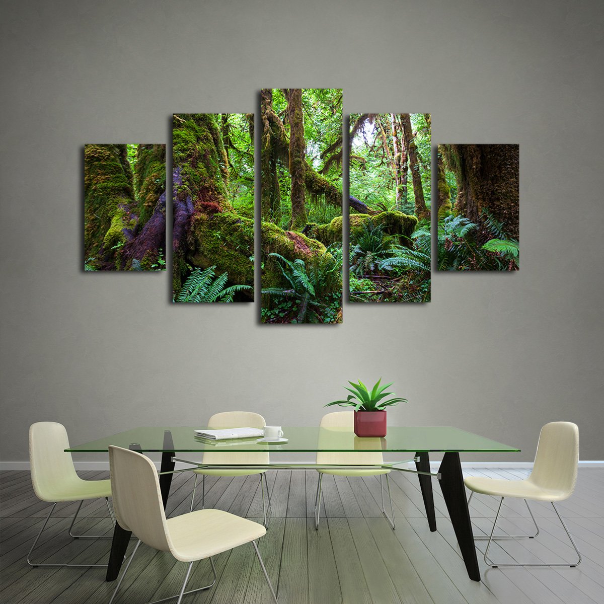 Rain Forest Multi Panel Canvas Wall Art