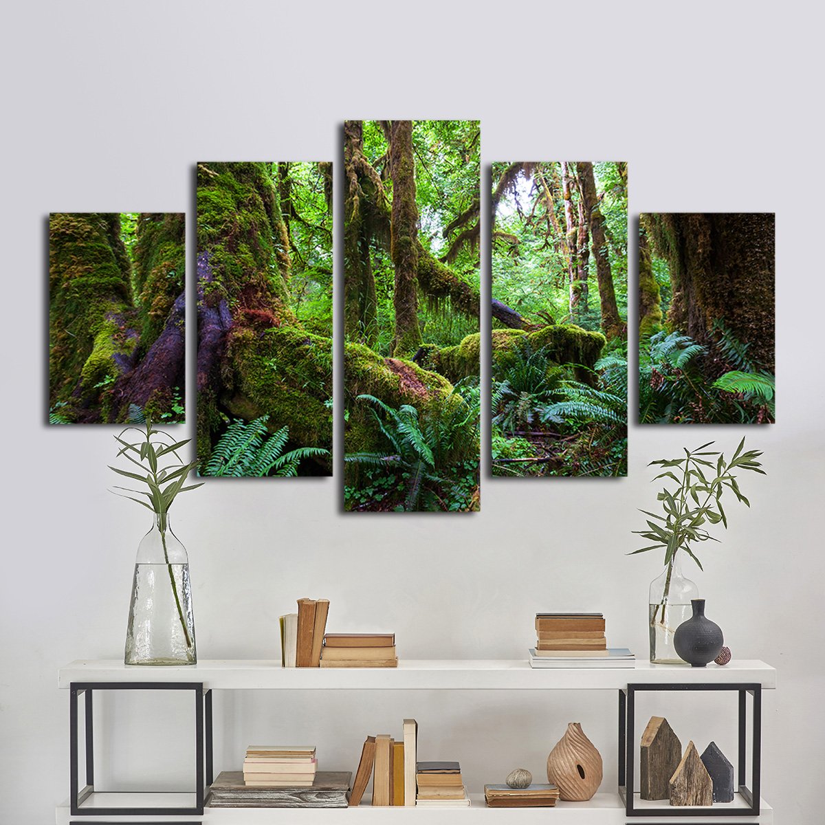 Rain Forest Multi Panel Canvas Wall Art