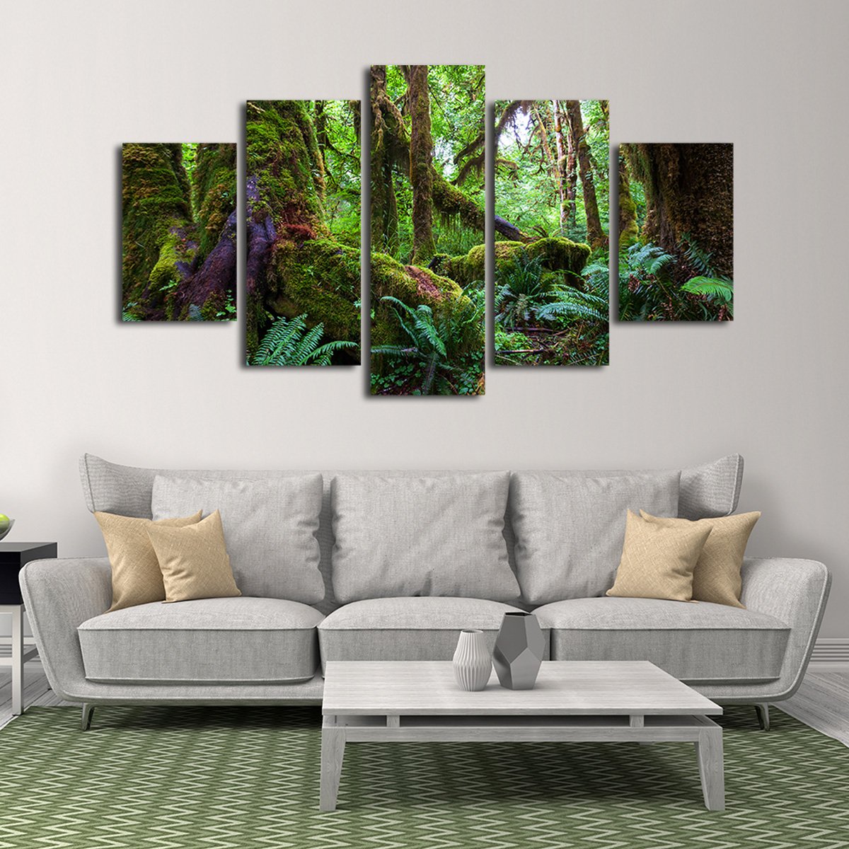 Rain Forest Multi Panel Canvas Wall Art