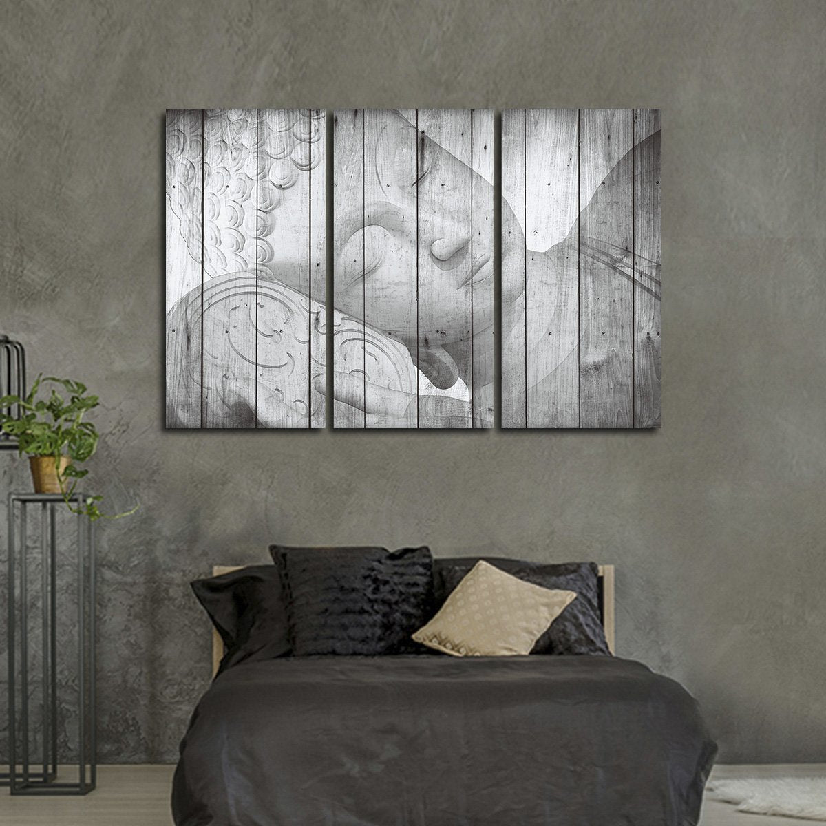 Reclining Buddha Multi Panel Canvas Wall Art
