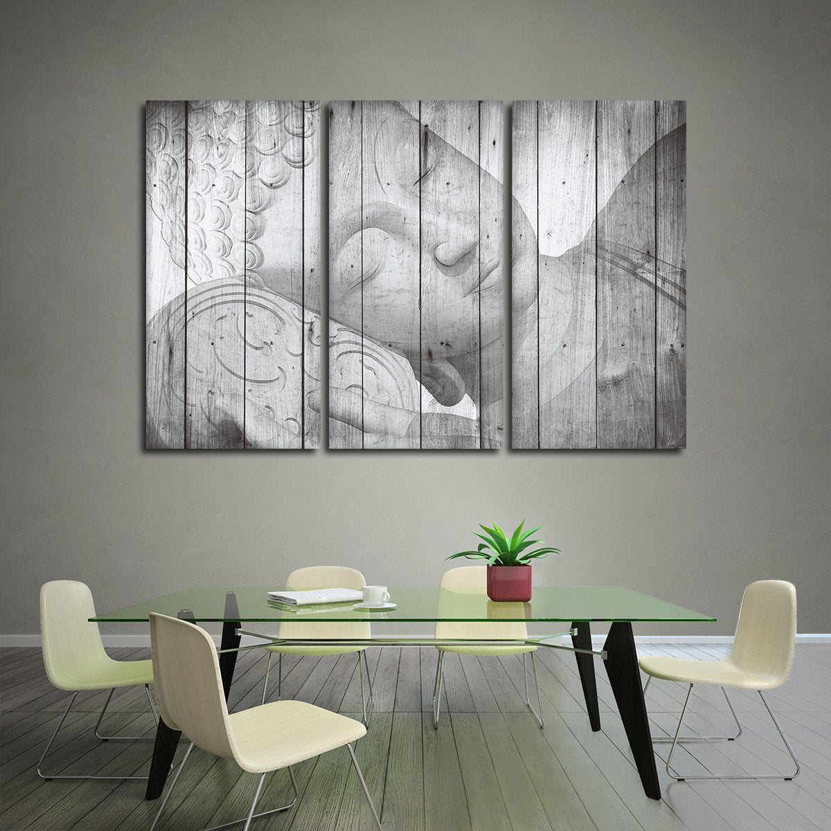 Reclining Buddha Multi Panel Canvas Wall Art