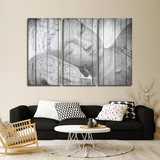 Reclining Buddha Multi Panel Canvas Wall Art