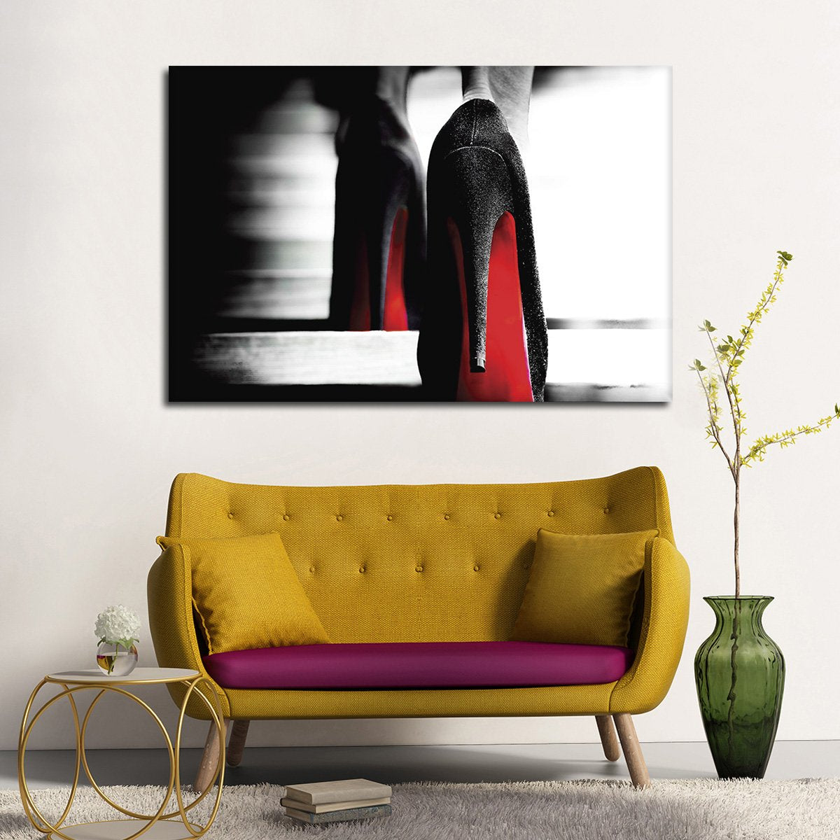 Red Bottom Heels Multi Panel Canvas Wall Art