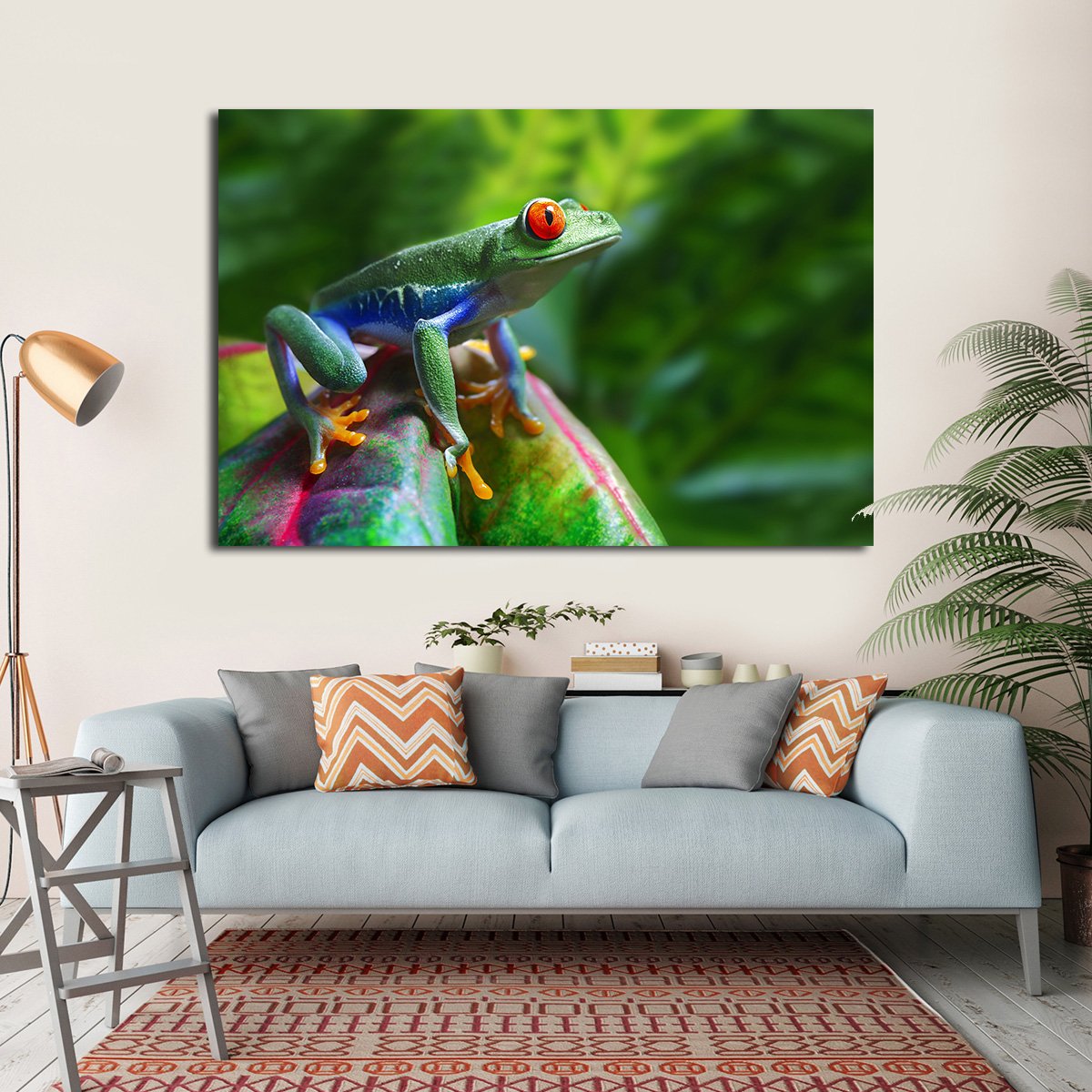 Red Eye Frog Multi Panel Canvas Wall Art