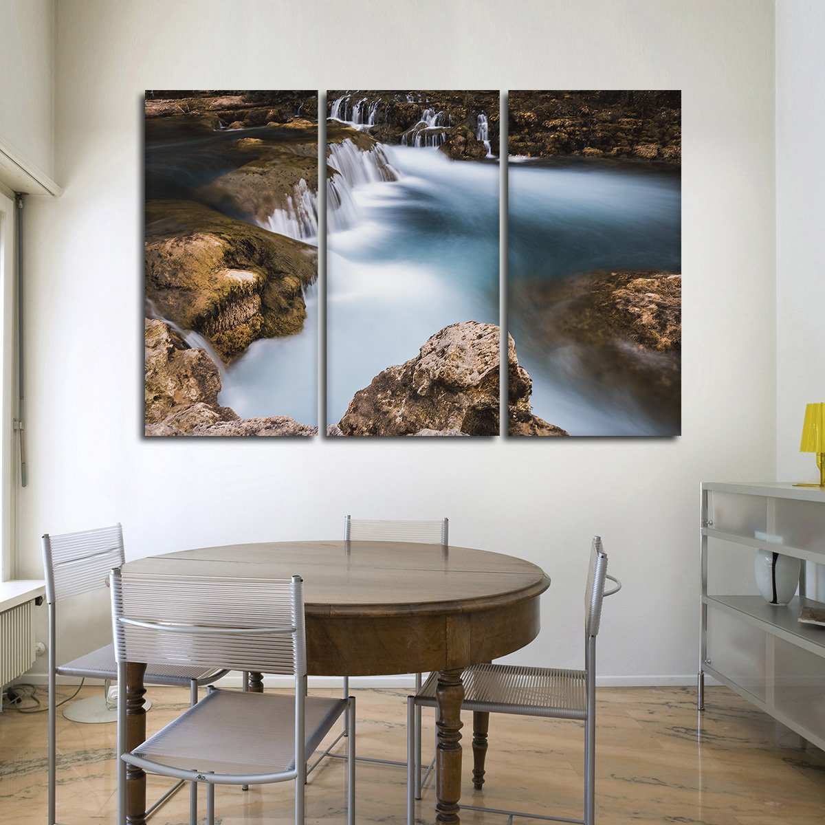 Relaxing Waterfall Multi Panel Canvas Wall Art