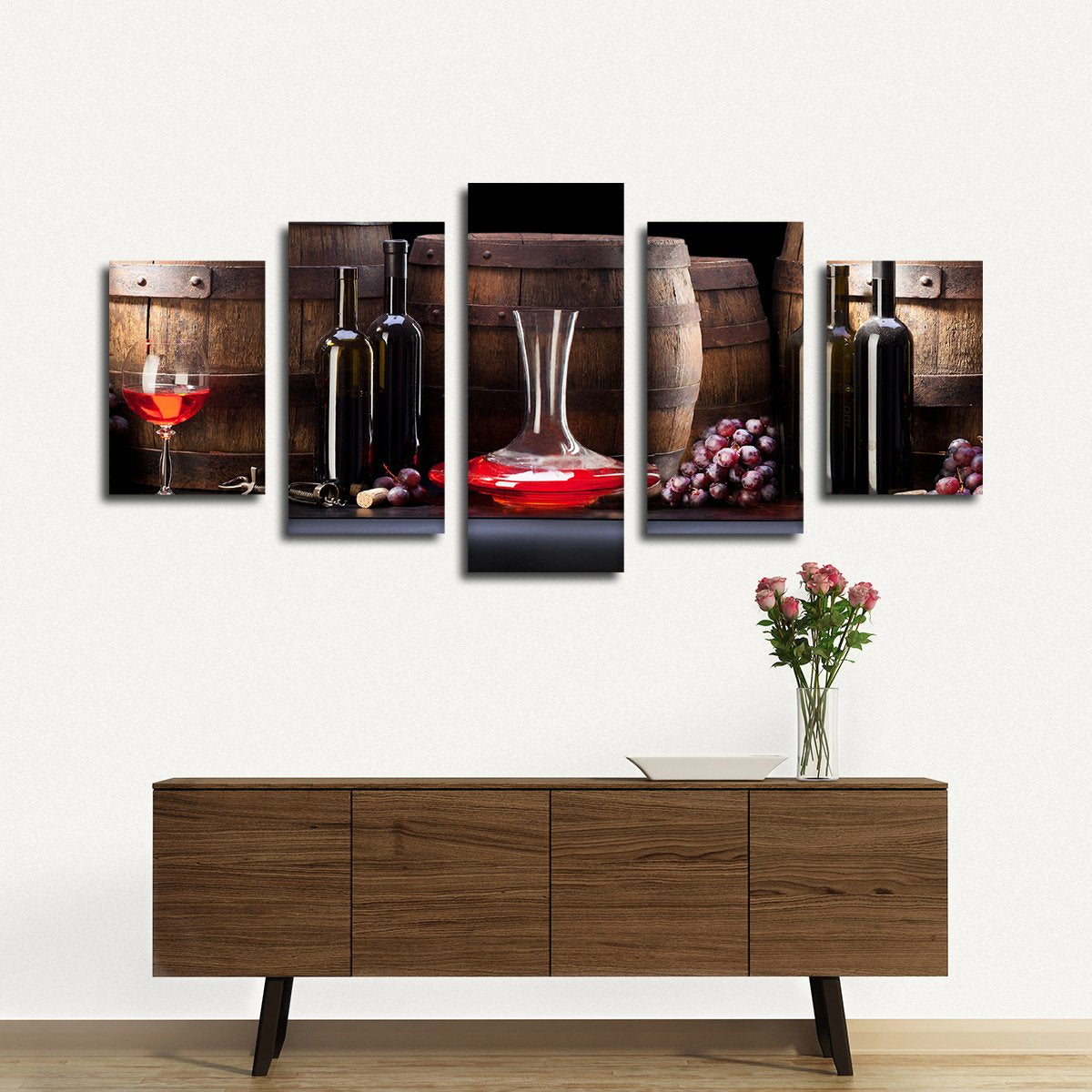 Reserve Wine Multi Panel Canvas Wall Art