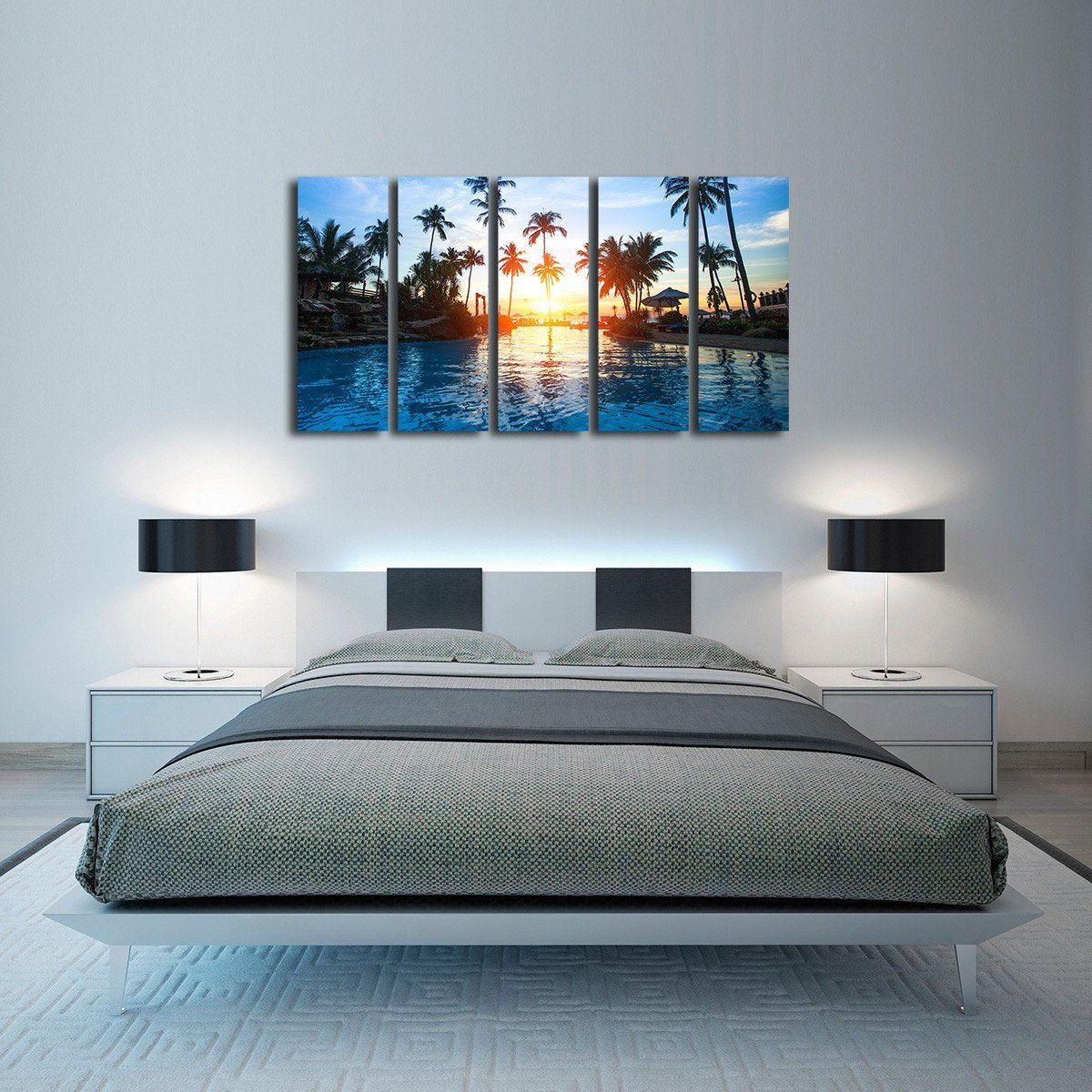 Resort Multi Panel Canvas Wall Art