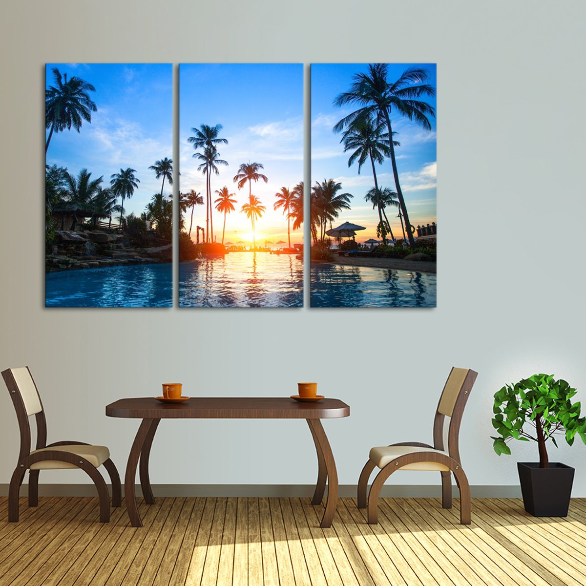 Resort Multi Panel Canvas Wall Art