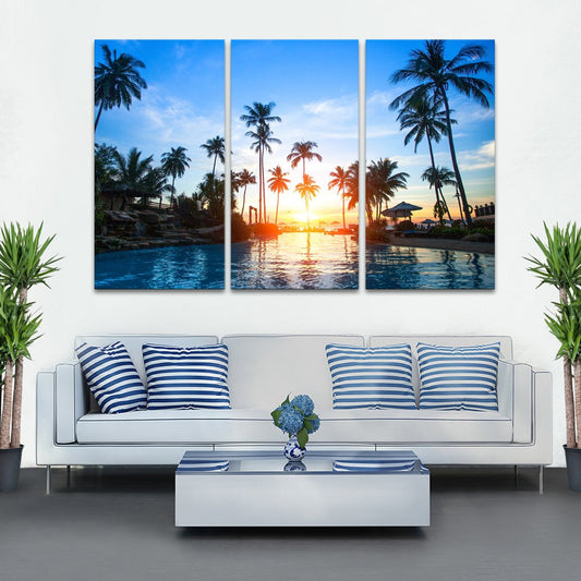 Resort Multi Panel Canvas Wall Art